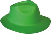 Groene trilby hoed van foam verkleedaccessoire voor volwassenen - Oktoberfest/St Patricks Day feesthoeden