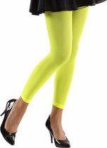 Neon groene legging voor dames S/M