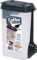 2 Stuks Koffie dispenser met schep 1.6 L - Houdt koffie vers in de originele zak - 22x14x10cm - BPA-vrij plastic - Flip-top en een schep met lange handgreep