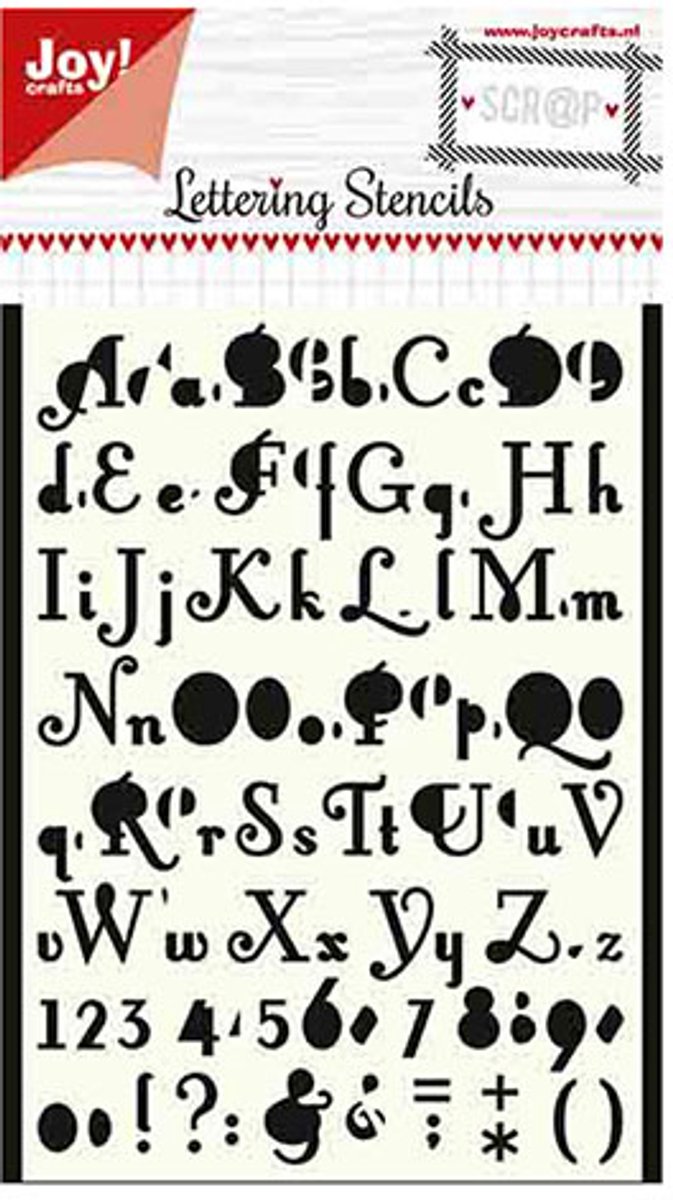 Joy!Crafts Embosstencil polybesa Masker belettering