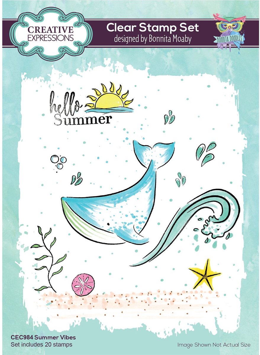 Creative Expressions Clear stempel set A5 Summer vibes