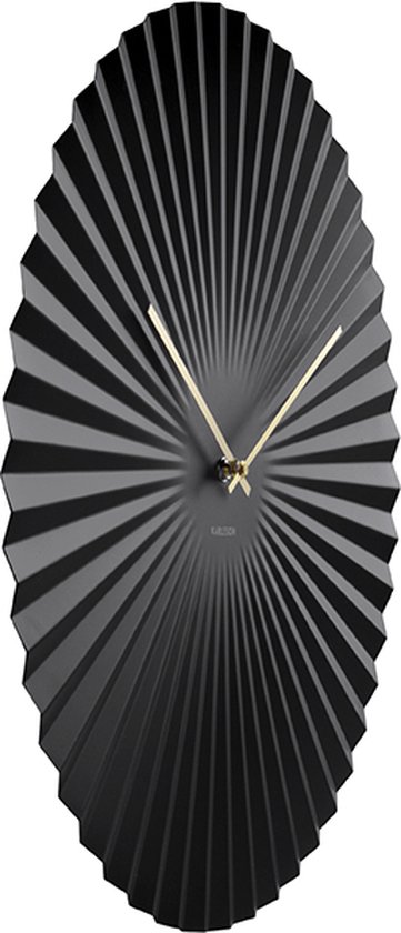 Horloge murale Sensu XL acier noir