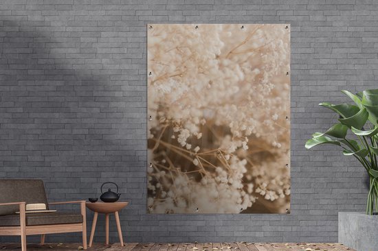 Affiche de jardin - Pampa - Herbe de la pampa plante de jardin - Plantes - Nature - Rose - 120x160 cm - Affiche de jardin fleurs - Jardin - Décoration murale - Décoration murale - Toile de jardin