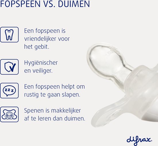 Difrax Natural Fopspeen - 18+ Maanden - Woezel & Pip - Wit - 2 Stuks van Merkloos — afbeelding 2