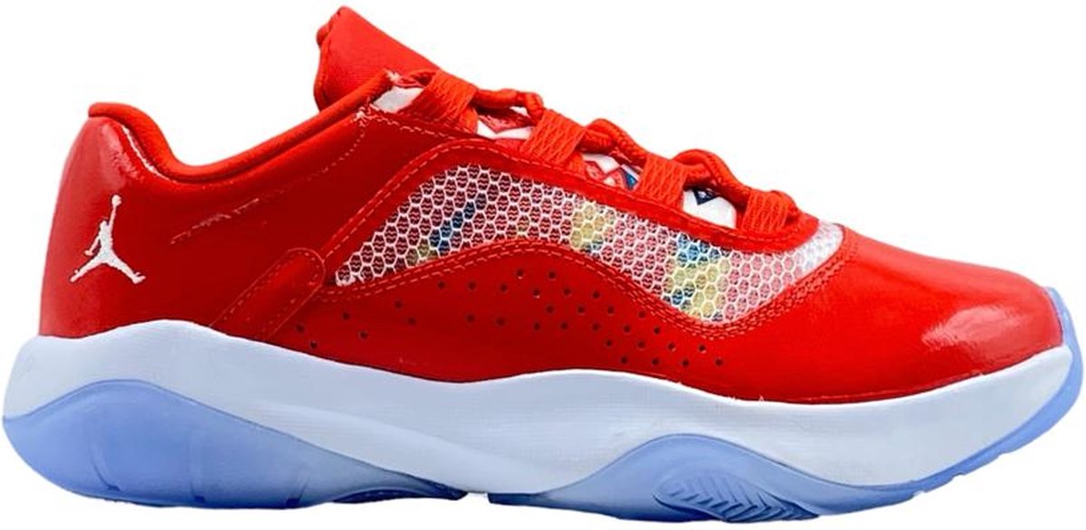 air jordan 11 white and red