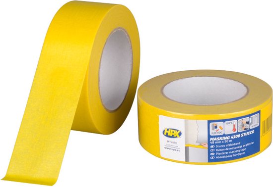 Qrity 2 Rollen Afplakband Schilderen, 24 mm x 50 m Masking Tape, Schilderstape, Maskeertape, voor Schilderwerk, Renovaties, Knutselwerk, Blauw