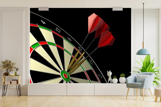 Papier peint Papier peint photo en vinyle - Deux flèches dans la bulle largeur 350 cm x hauteur 260 cm - Tirage photo sur papier peint (disponible en 7 tailles)