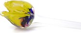 tulp en verre 50 cm – fleur en verre – art du verre – sculpture en verre cadeau-cadeau