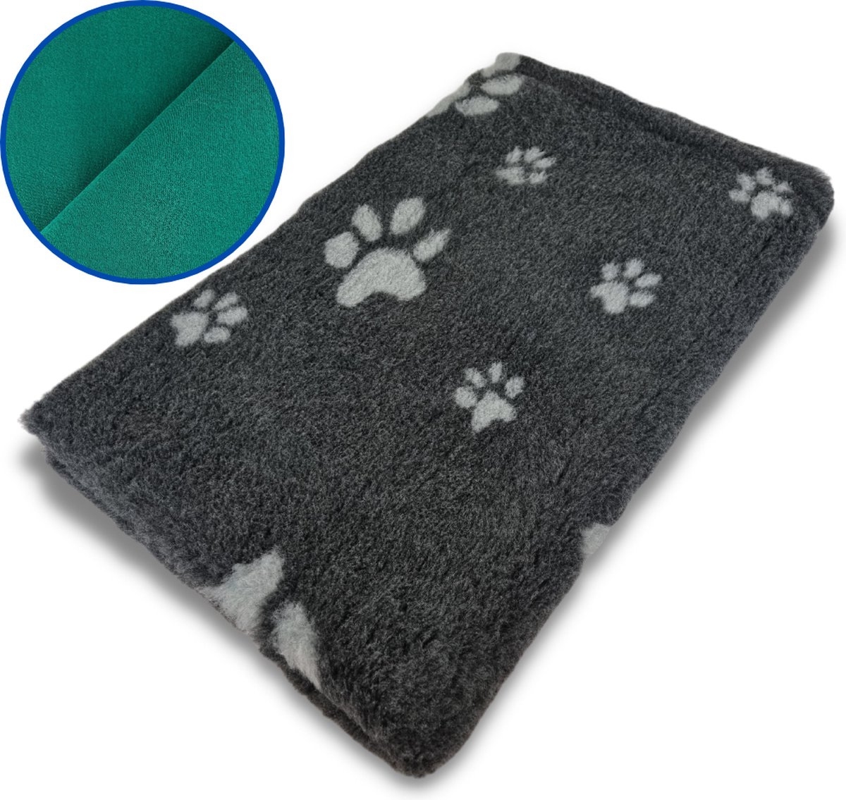 Vet Bed - Crème met Bruine Pootjes - Antislip Hondenmat | Witjes Verzendhuis