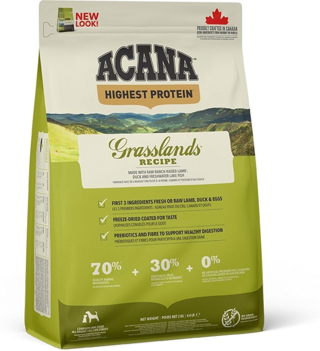 Acana Hondenvoer Highest Protein Grasslands 2 kg