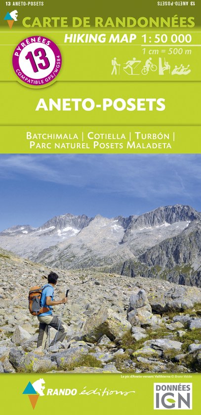 Wandelkaart Pyreneeën Aneto, Posets,Parc natural Posets, Ma ... - cover