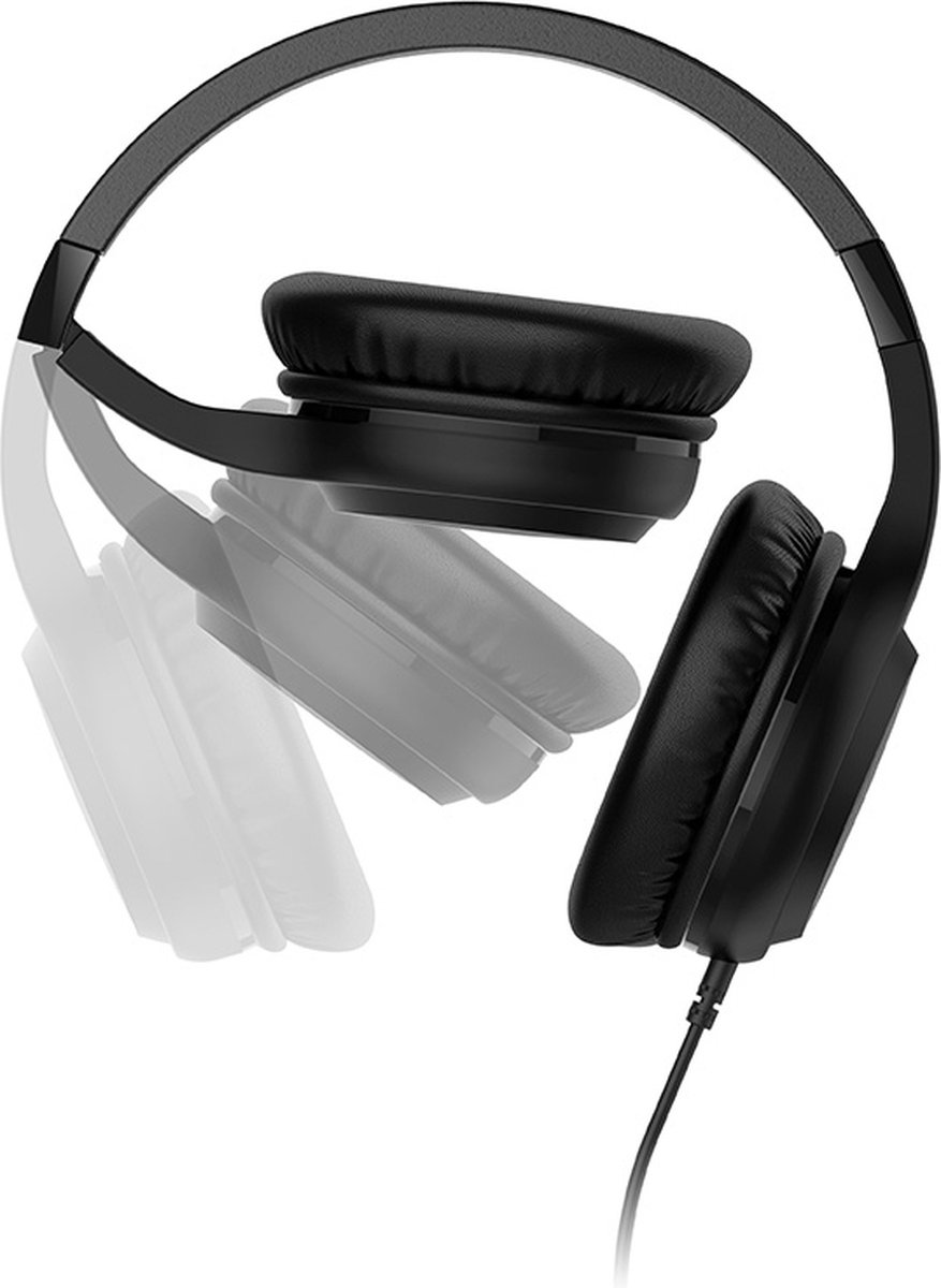 Afbeelding 3 van Motorola Sound Koptelefoon met Draad MOTO XT 120 - Over-Ear Koptelefoon - Kabel van 120 CM - Opvouwbaar Ontwerp - Passive Noise Isolation - Zwart