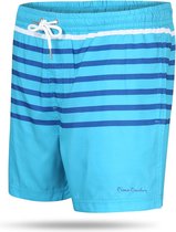 Pierre Cardin - Heren Zwembroeken Swim Short Stripe - Blauw - Maat M