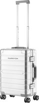 CarryOn ULD Bagage à main - Chariot de Luxe en aluminium 55 cm - Double serrure TSA - Roues doubles - Aluminium / Argent