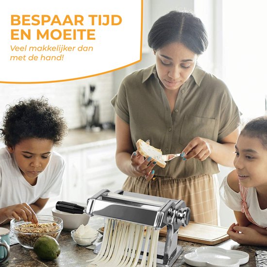 HGMD Pastamachine - Pastamaker - Pasta Machine - Maker - Pastamachines - RVS van HGMD — afbeelding 5