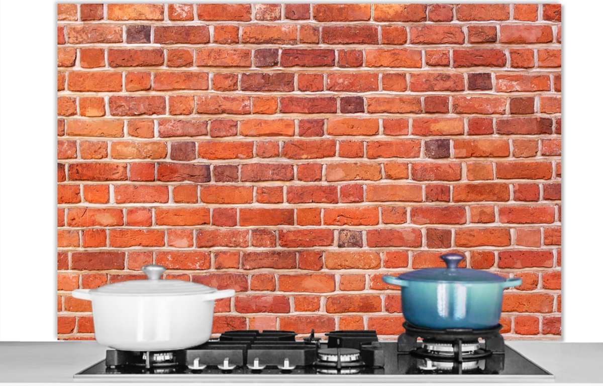 Spatscherm - Muren - Robuust - Baksteen - Spatwand - Keuken achterwand - 120x80 cm