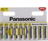 Panasonic batterijen AA 10 stuks - Penlite Batterij AA