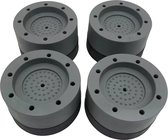 Minismus Wasmachine Trillingsdempers Set van 4 stuks - Zwart Vibratie demper pads - Antislipmatjes - Trillingsmat 8,5 CM