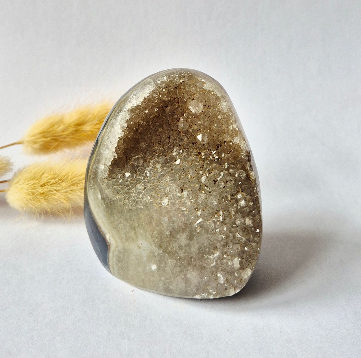 Druzy Agaat uit Uruguay – 234 gram #154 | Natuurlijke Geode Edelsteen
