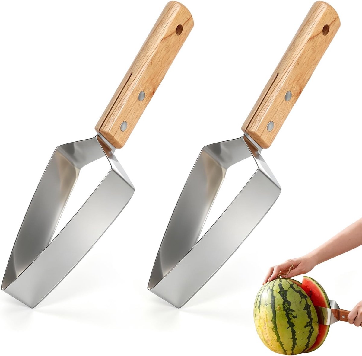 Efficiënte Watermeloen Snijder voor Perfecte Blokken - Draagbare Fruit- en Groentecutter, Veilig en Gebruiksvriendelijk