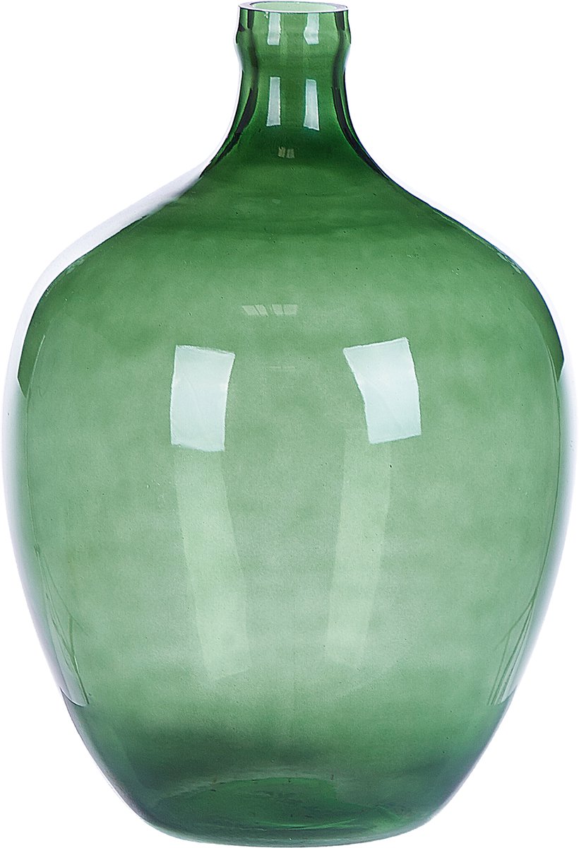 Beliani ROTI - Decoratieve vaas - Groen - 39 cm - Glas