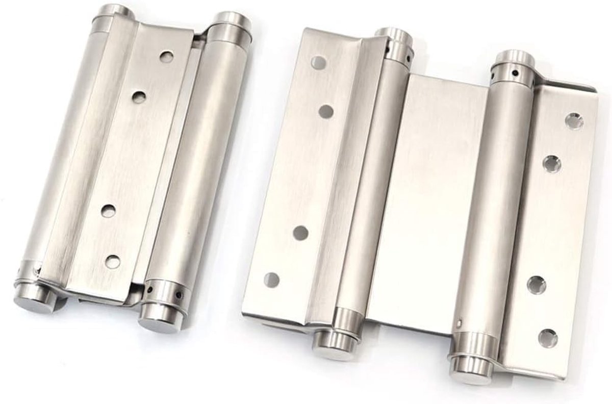 RVS Cafe Saloon Deuren met 6" (140mm) Zelfsluitende Dubbele Actie Scharnieren voor Gemakkelijk Gebruik en Duurzaamheid