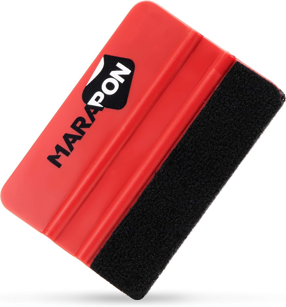SnelShoppen - Squeegee met Vilt Coating voor Raamfolie en Autofolie - 10 x 7.3 cm - Hoogwaardige Foil Squeegee, Geschikt voor Carbonfolie en Alcantara