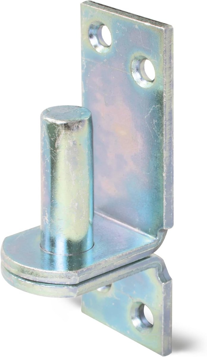SnelShoppen - Plate Thumb on Plate | DI of DII Haak | Gegalvaniseerd Staal Ø16 mm | 115x40 mm | 4 Gaten | Voor Bevestigen in Tuin, Keuken, en Meer