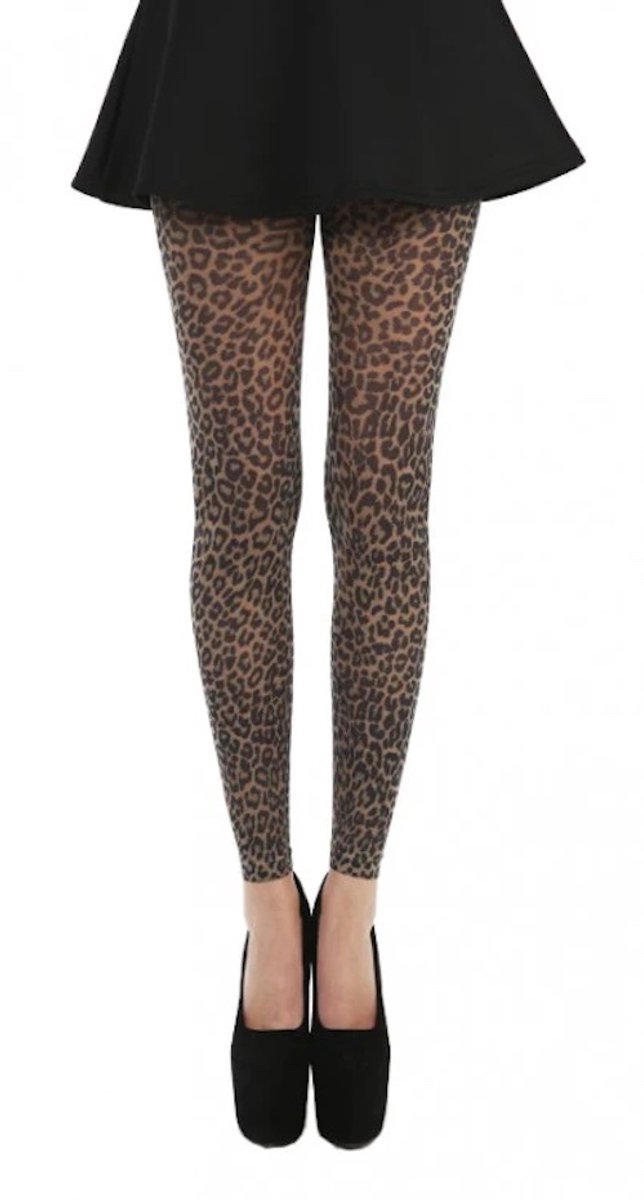 Pamela Mann footless tights maat one size grijs/zwart