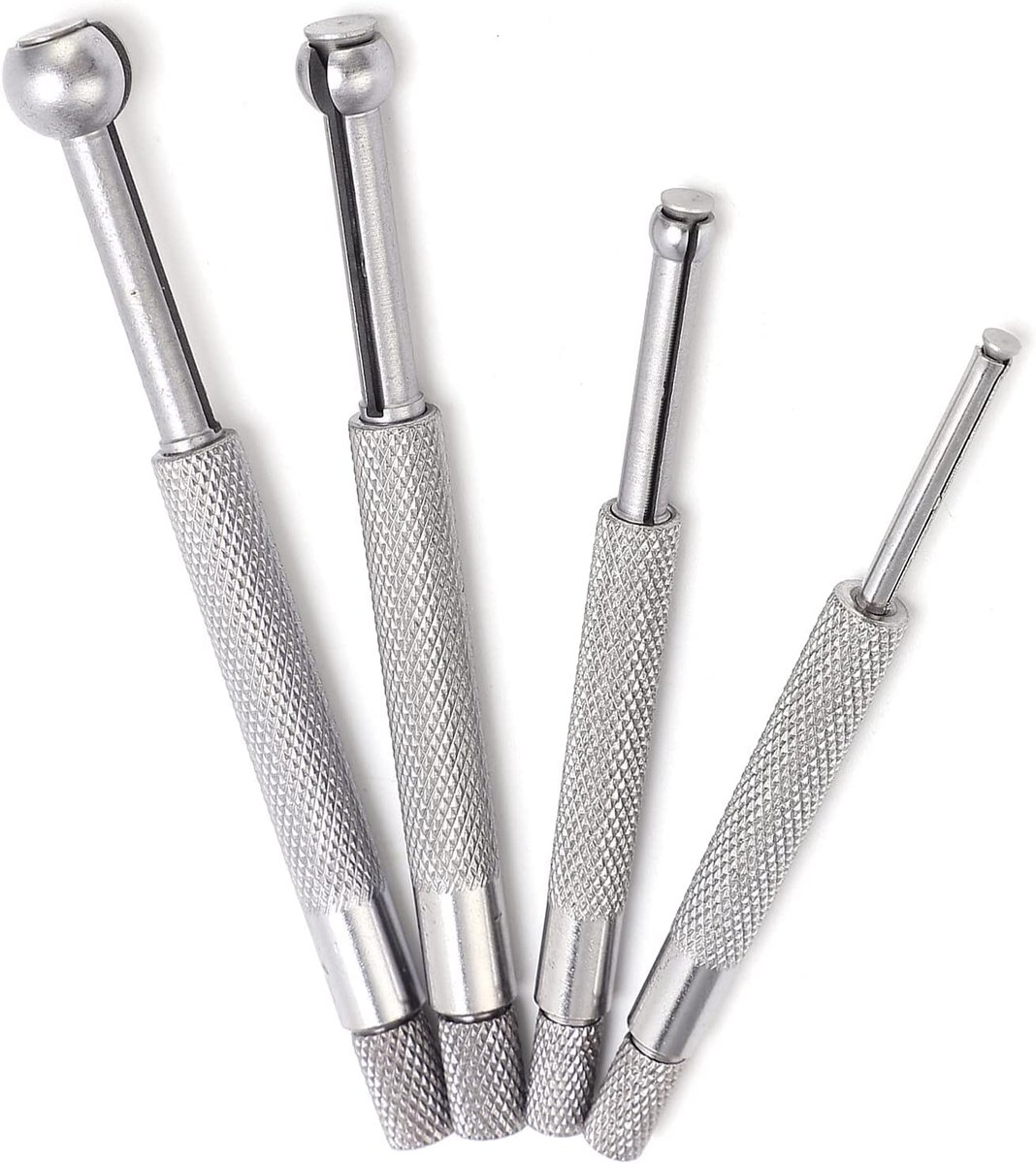 SnelShoppen - 4PCS Holmaat Set Telescopische Meter 3-13mm voor Nauwkeurige Metingen van Kleine Gaten, Sleuven en Groeven - Roestvrij, Duurzaam Staal