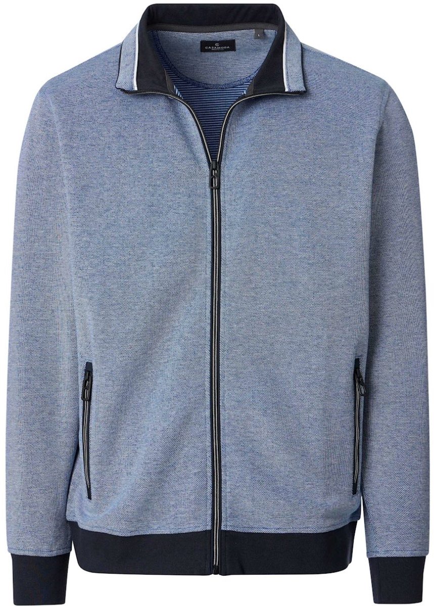 CASAMODA Heren Vest Met Opstaande Kraag 126390030-126 Blauw - L