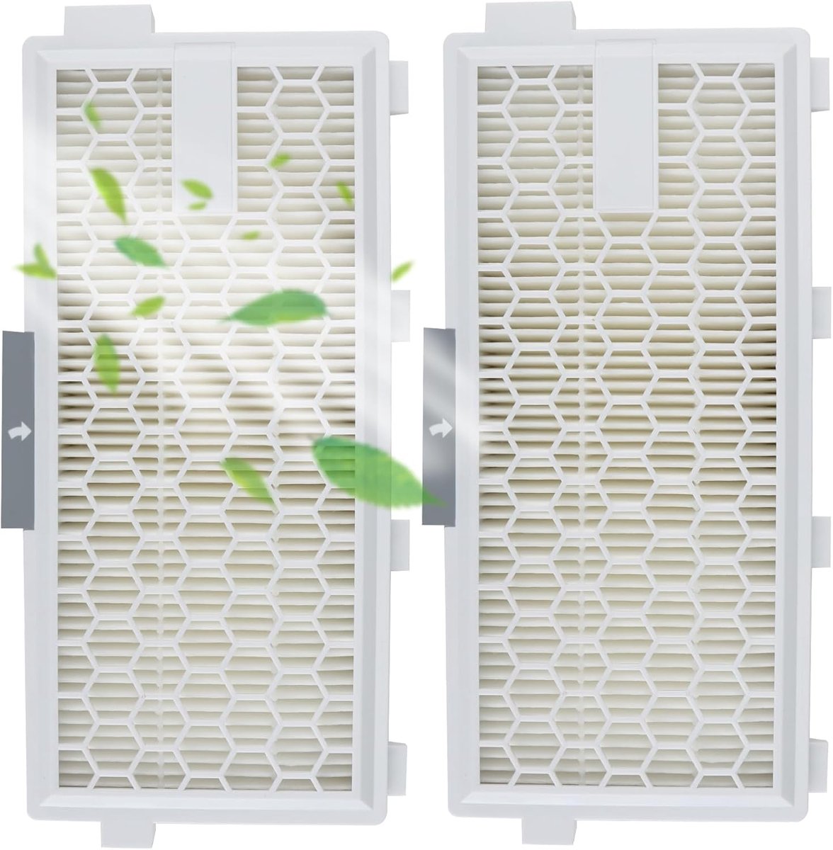 SnelShoppen - 2 Pack HEPA Filters voor Stofzuiger, Vervangfilters Microfilters voor Compact C1 C2 Complete C2 C3 S4000-S8999, 99.97% Luchtfiltering