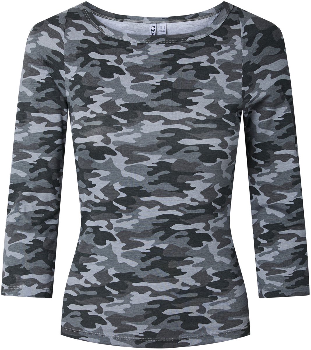 Pieces top met 3/4-mouwen PCPHOEBE BOOTHALS