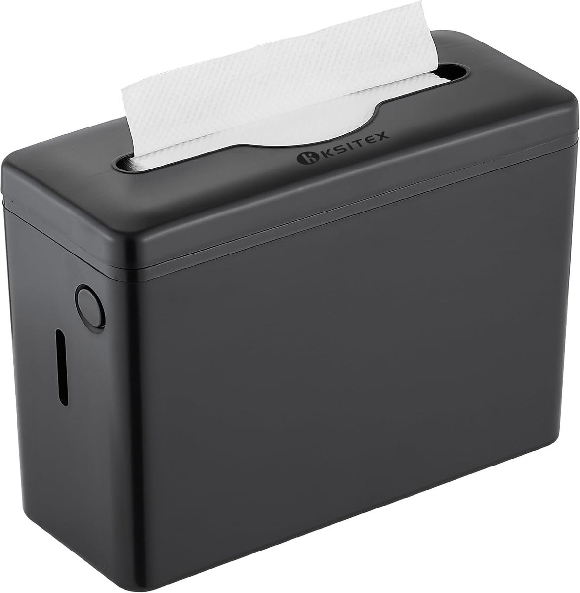 SnelShoppen - Paper Towel Dispenser Countertop - Grote Capaciteit voor Keuken & Badkamer - Triple/C Fold/Z-Fold Handdoek Dispenser - Zwarte Plastic me