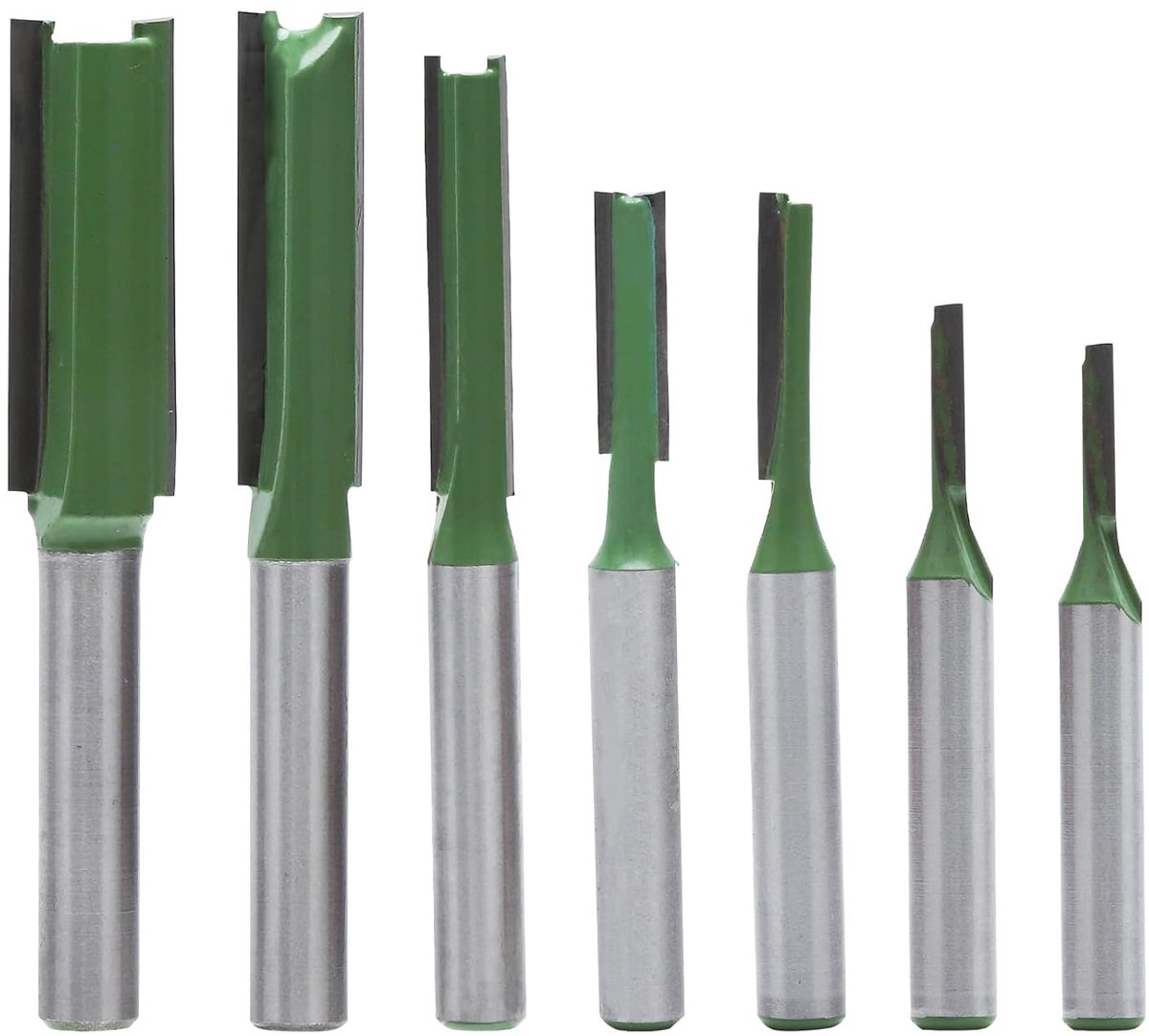 SnelShoppen - 7-delige Houtfrezer Set met 6mm Shank, Groef Cutter, Houtfrezen, Carbide Frees, 3-12mm, Professionele Gereedschappen voor Houtbewerking