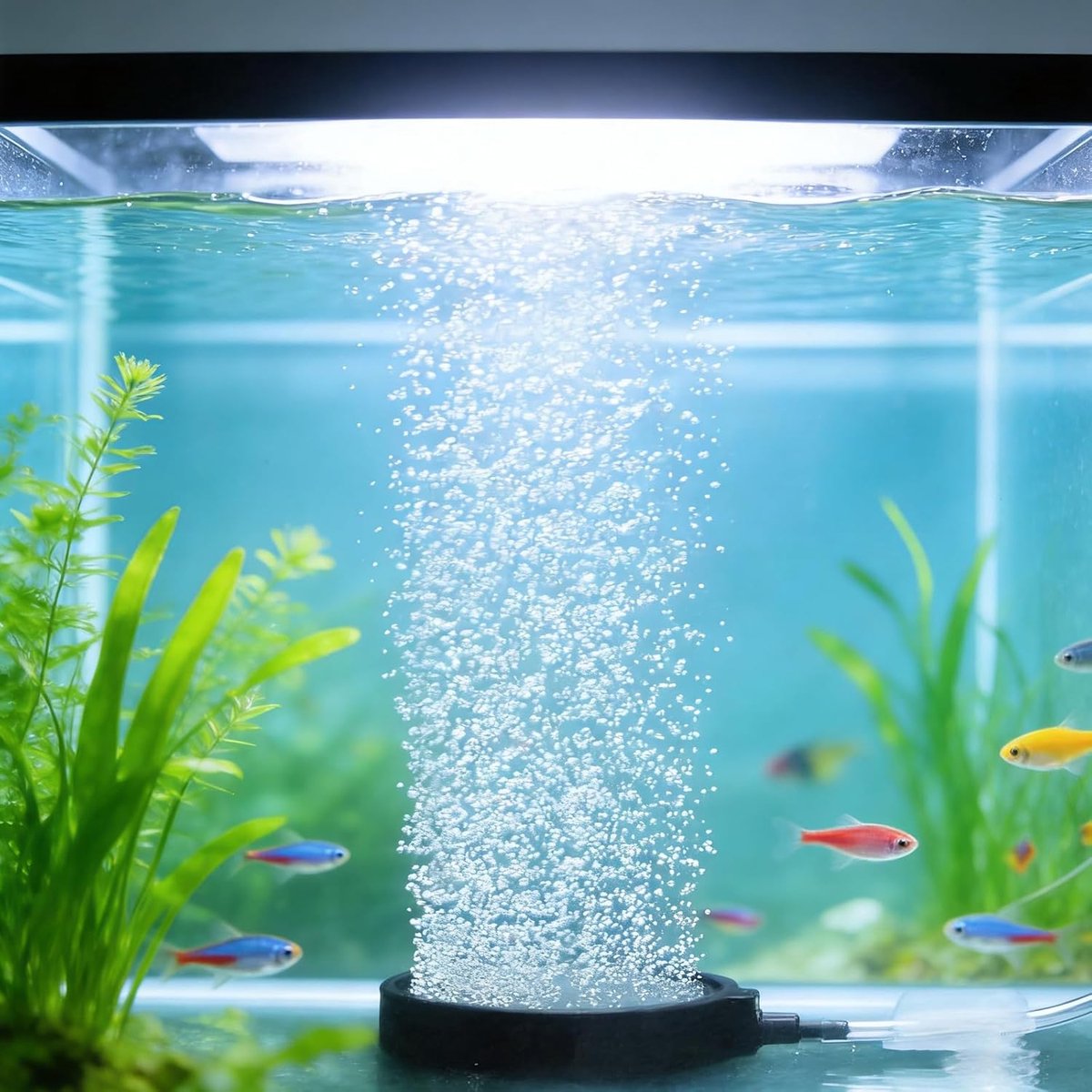 SnelShoppen - Aquarium Aerator Pomp, Geluidsarm, Hoge Zuurstofoverdracht, Anti-verstopping Design, Ideaal voor Vis Tank, Luchtsteen, Efficiënte Luchtv