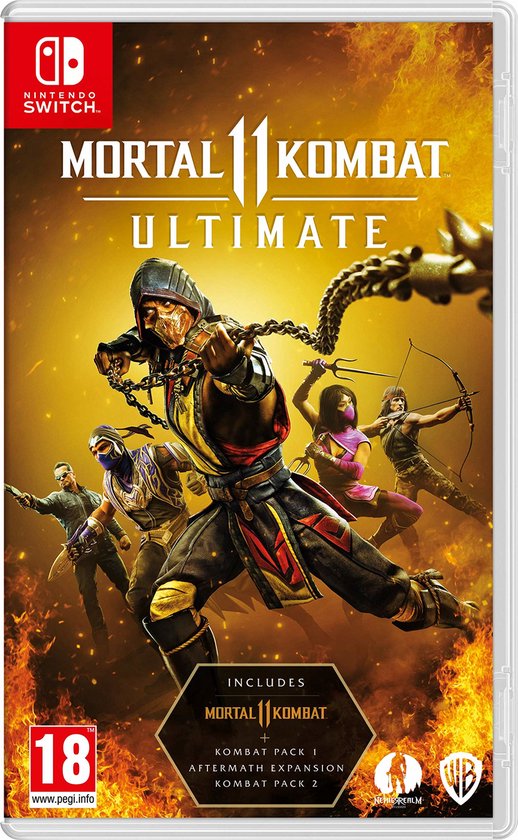 NSW Mortal Kombat 11 - Ultimate Edition (Includes Kombat Pack 1 & 2 + Aftermath Expansion) (Code in a Box)