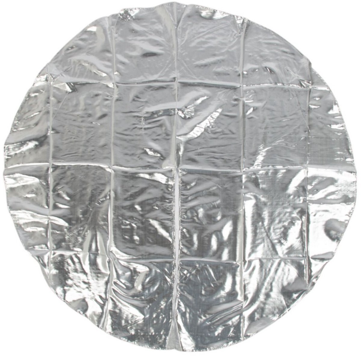 X-mastree cloth tafetta zilver rond 120 cm