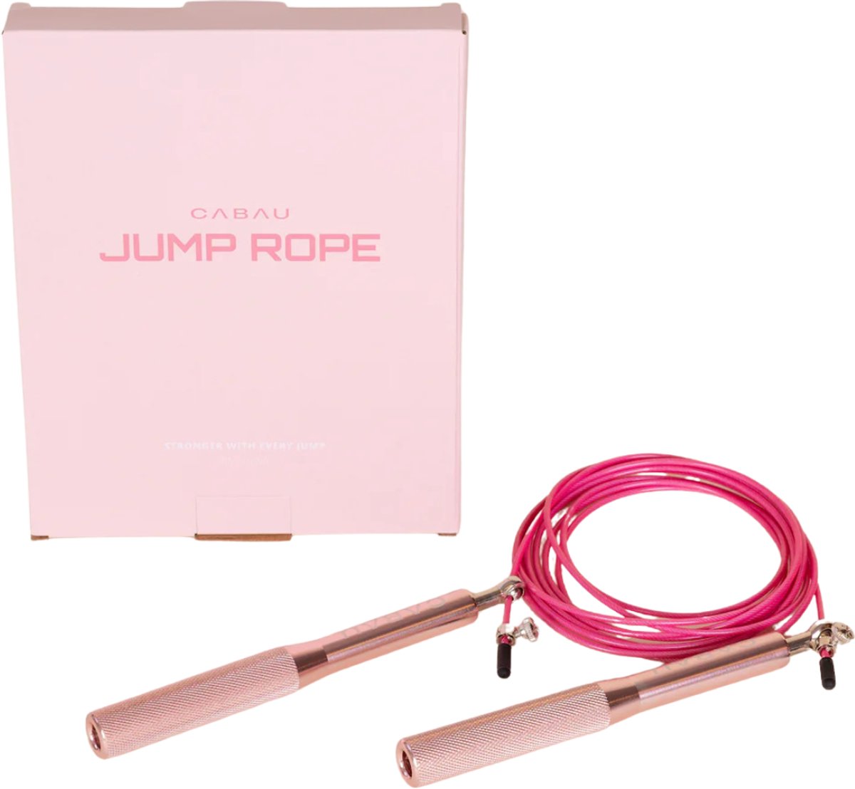 Cabau – Springtouw – Verstelbaar Jump Rope met Anti-Slip Handvatten – 360° Kogellagers voor Soepele Draaisnelheid – Full Body Cardio – Incl. Opbergzakje