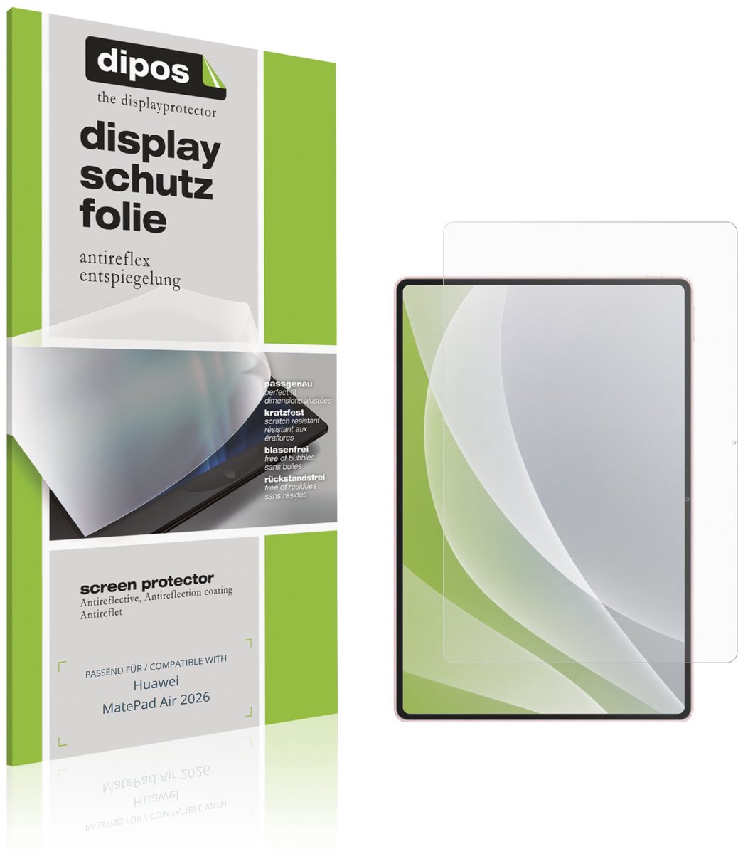 dipos – 2x Matte Beschermfolie geschikt voor Huawei MatePad Air 2026 | Krasbestendige & antireflecterende Screenprotector Ultra-Thin