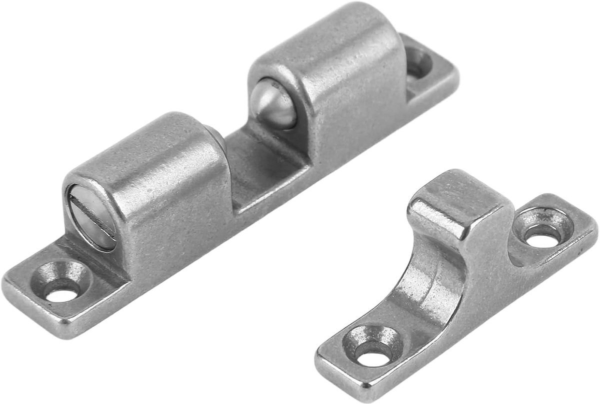 SnelShoppen - 70mm RVS Dubbele Ball Lock, Kastspanning Lock voor Schepen, Jachten en RV's, Ball Tension Roller Lock, Eenvoudige Installatie, Corrosieb