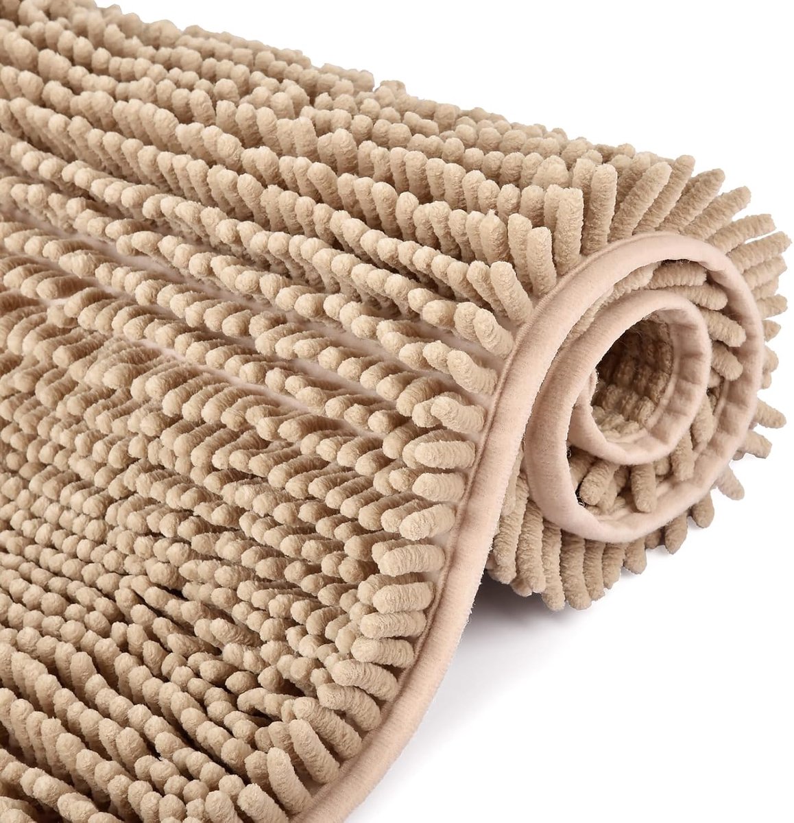 SnelShoppen - Non-slip Badmat 60 x 90 cm - Hoge Pluizige Microfiber - Machinewasbaar - Waterabsorberend voor Bad, Douche en Badkamer - Zacht en Comfor