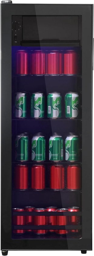Mini-koelkast met vriesvak - Kleine koelkast - Dranken koelen - Ultrastil 43 dB - 128 liter - Zwart