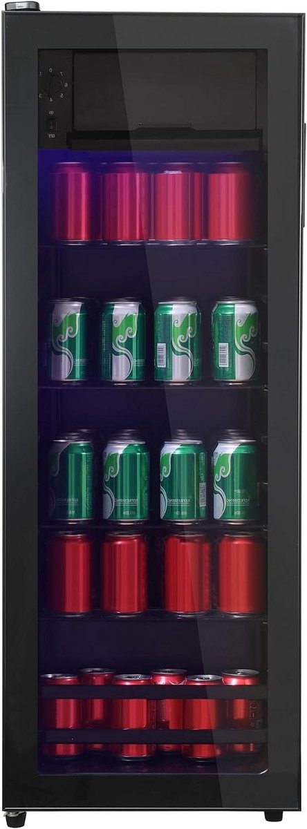 Mini-koelkast met vriesvak - Kleine koelkast - Dranken koelen - Ultrastil 43 dB - 128 liter - Zwart