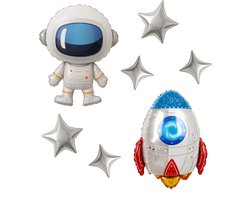 Folie Ballonnen Set Ruimte - Space Decoratie - Astronaut - Galaxy