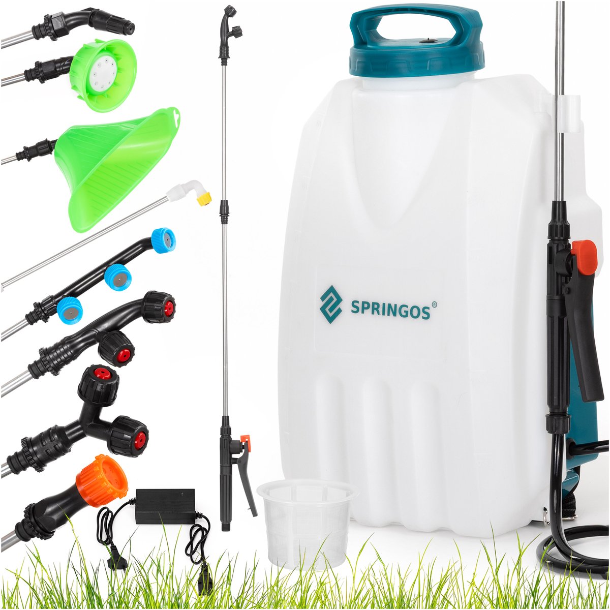 Springos Drukspuit - Elektrische - Accu - Planten - 12 Liter