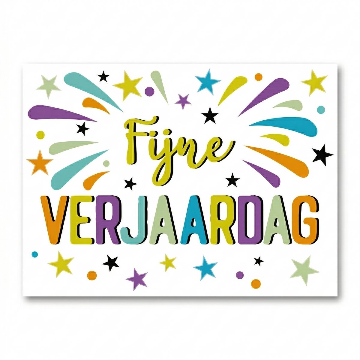 Wenskaart Fijne Verjaardag