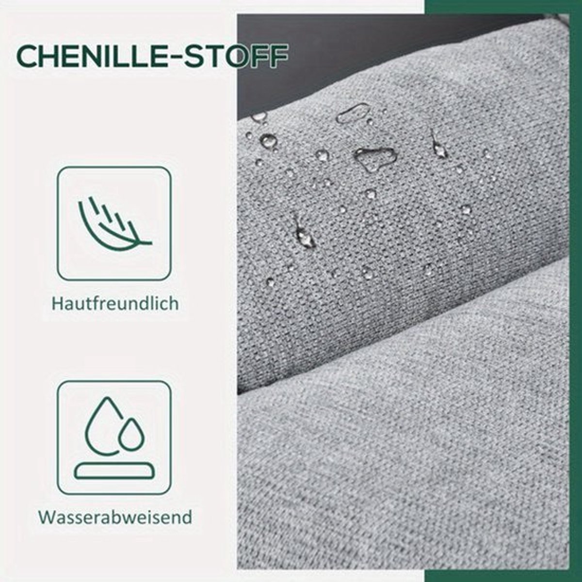 Loungestoel – Fauteuil – Draaifauteuil – Relaxstoel – Armstoel – Waterafstotende Chenille