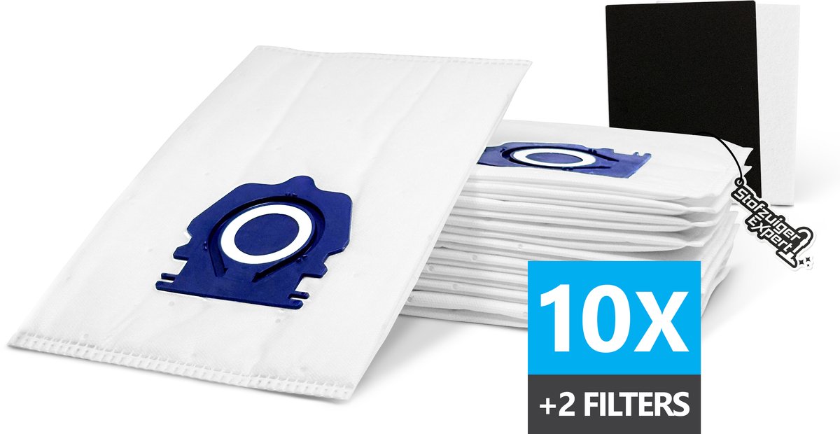 10x PREMIUM PRO 3D Stofzuigerzakken Geschikt voor Miele GUARD - 10 Stofzakken + Hygiëne en Motor filter meegeleverd! Premium kwaliteit zakken - Cat & Dog - Anti Allergie -Geschikt voor o.a. Miele GUARD L1, M1, S1