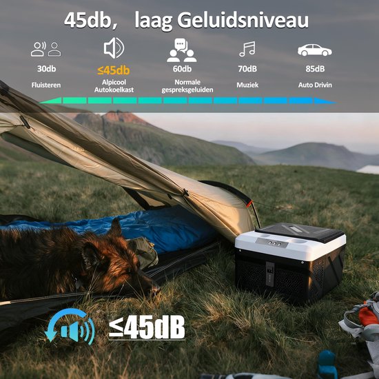 SnelShoppen - 9L Mini Koelbox met Elektrische Compressor, Draagbare 12V Auto-Koelkast voor Camping, Vriesbox voor Boot, Camper en Vrachtwagen — afbeelding 5